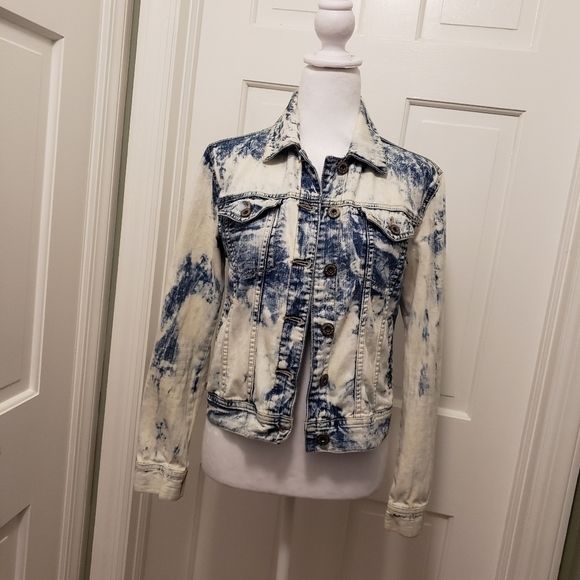 Bullhead Denim Co. Jean Jacket size Medium, 100% cotton, tie dye - Picture 1 of 9